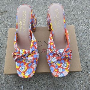 Coconuts by Matisse Women's Floral Heeled Sandals - Multicolor Women 10